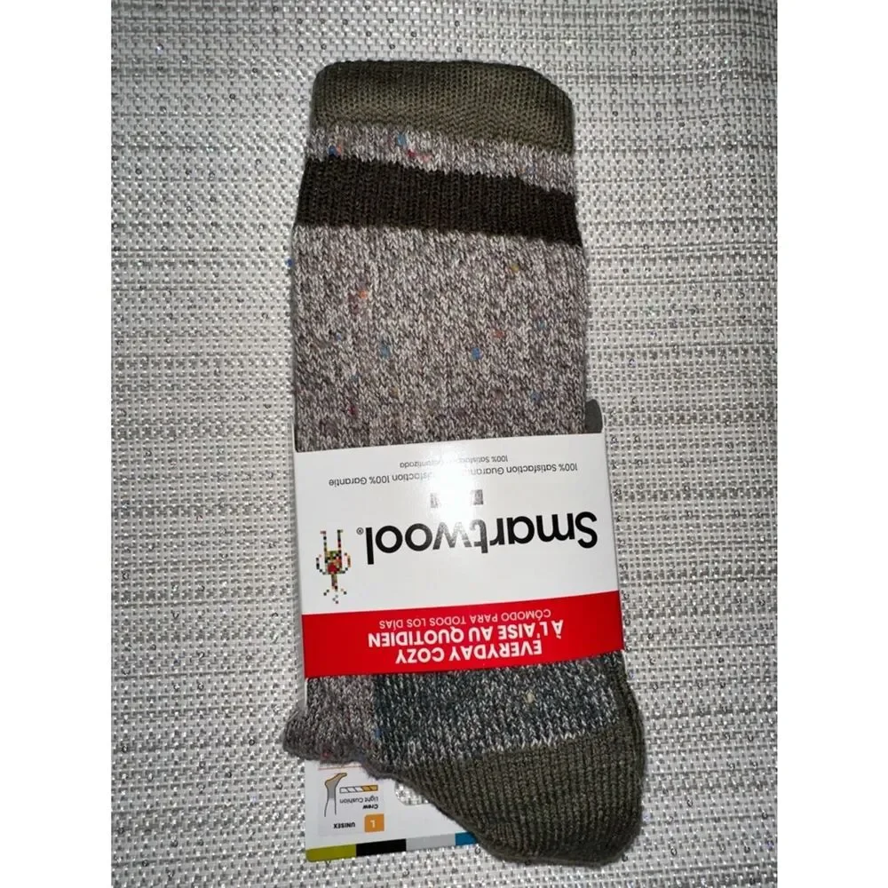 SmartWool L Unisex Everyday Cozy Larimer Crew Light Cushion Merino Blend Socks
